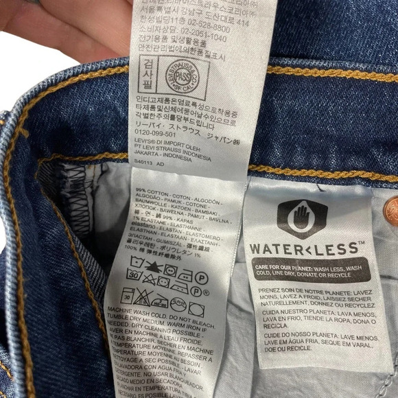 Levi's Wedgie Straight Fit Jeans in Below the Belt Medium Wash Size‎ 25 - Picture 12 of 13